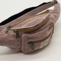 Sac Banane en Coton et Chanvre – Coloris Vin | Style Ceinture Artisanal
