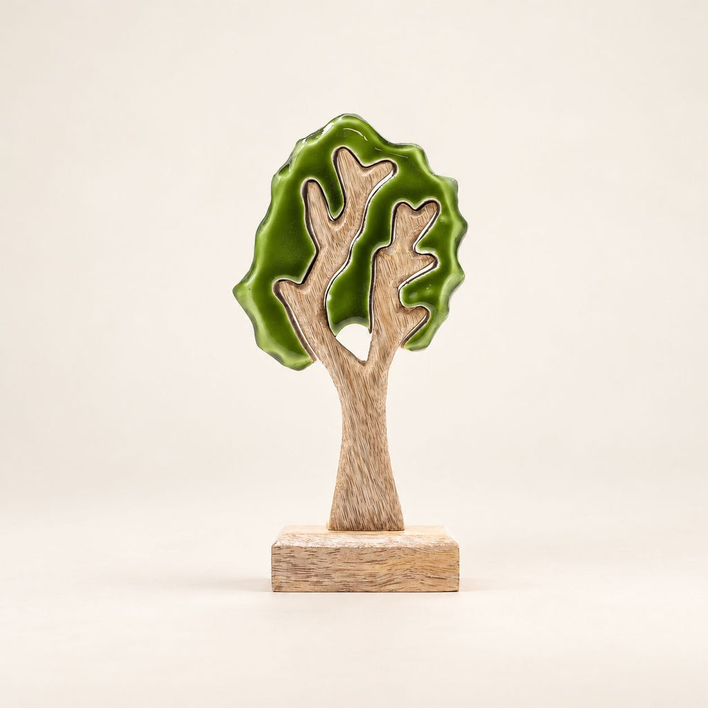 * Perdu dans la forêt – Décoration en bois 3D Arbre – 20 × 10 cm