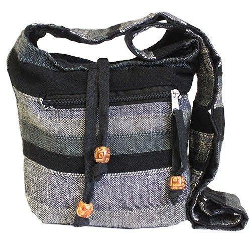 Sac Sling Népalais Granit de Montagne – Format Standard | 21x24x9cm | Artisanal