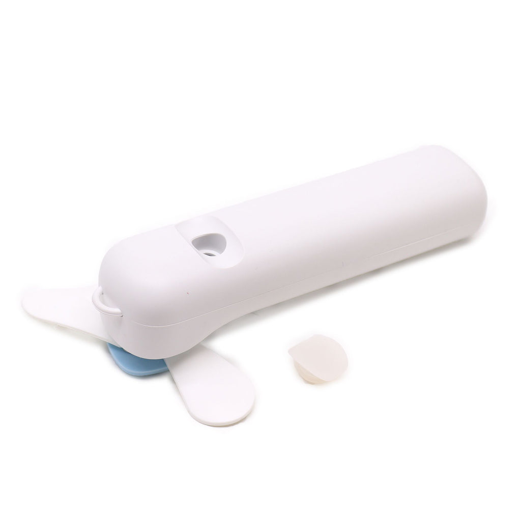 * Ventilateur et brumisateur nano pour le visage blanc – Rechargeable par USB