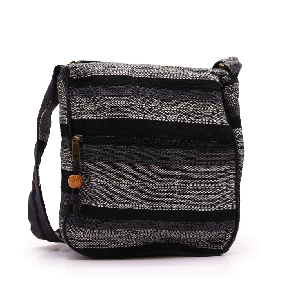 Grand Sac Sling Népalais – Granit de Montagne | Sangle Réglable | Artisanal