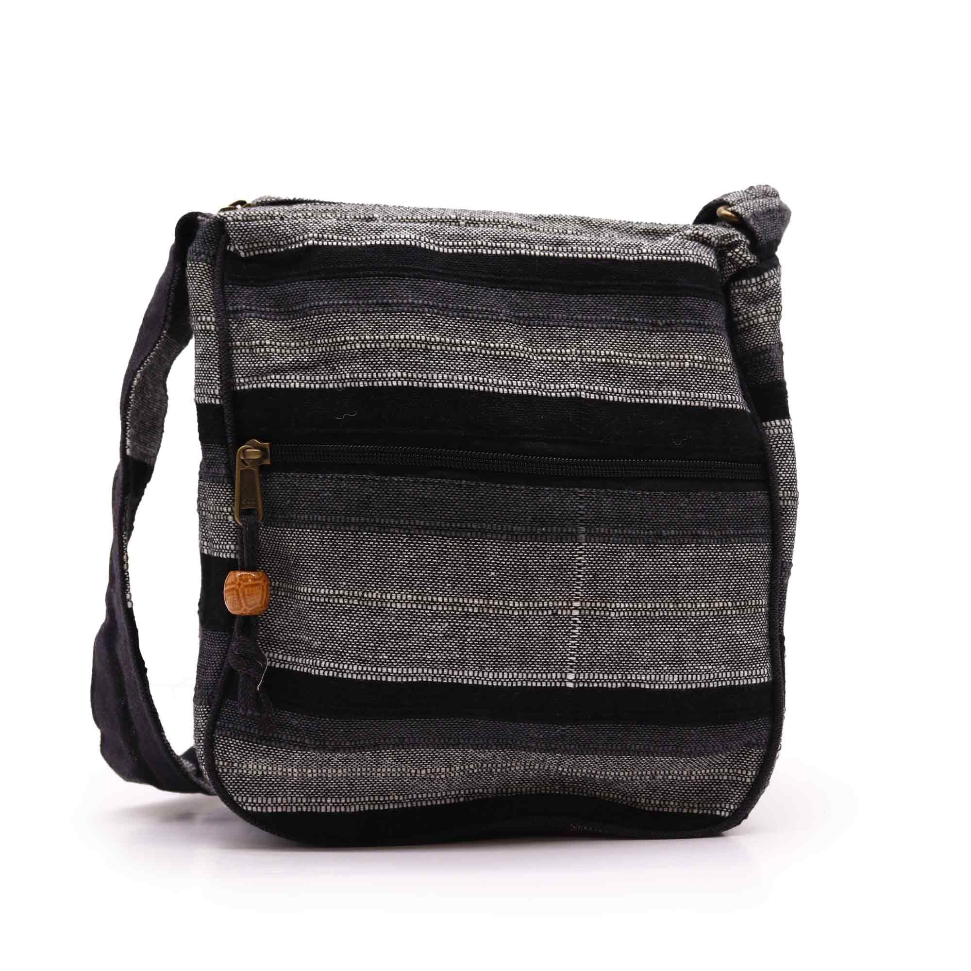 Grand Sac Sling Népalais – Granit de Montagne | Sangle Réglable | Artisanal
