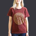 * T-Shirt en Coton Délavé Nomad Sari – Chakra – Bordeaux – S