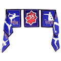 * Guirlande de sept drapeaux, postures de yoga, 32 × 23 cm chacun
