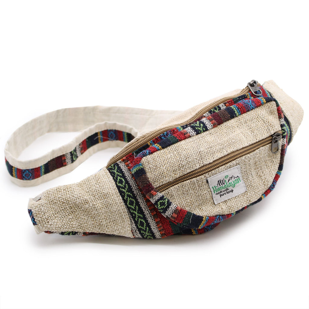 Sac Banane en Chanvre & Coton Naturel — Artisanal Népalais Éco-responsable