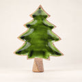 * Perdu dans la forêt – Bol en bois émaillé en forme de sapin – 25 × 19 cm