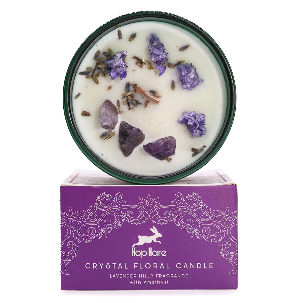 Bougie Magique aux Fleurs & Cristaux Hop Hare – La Lune