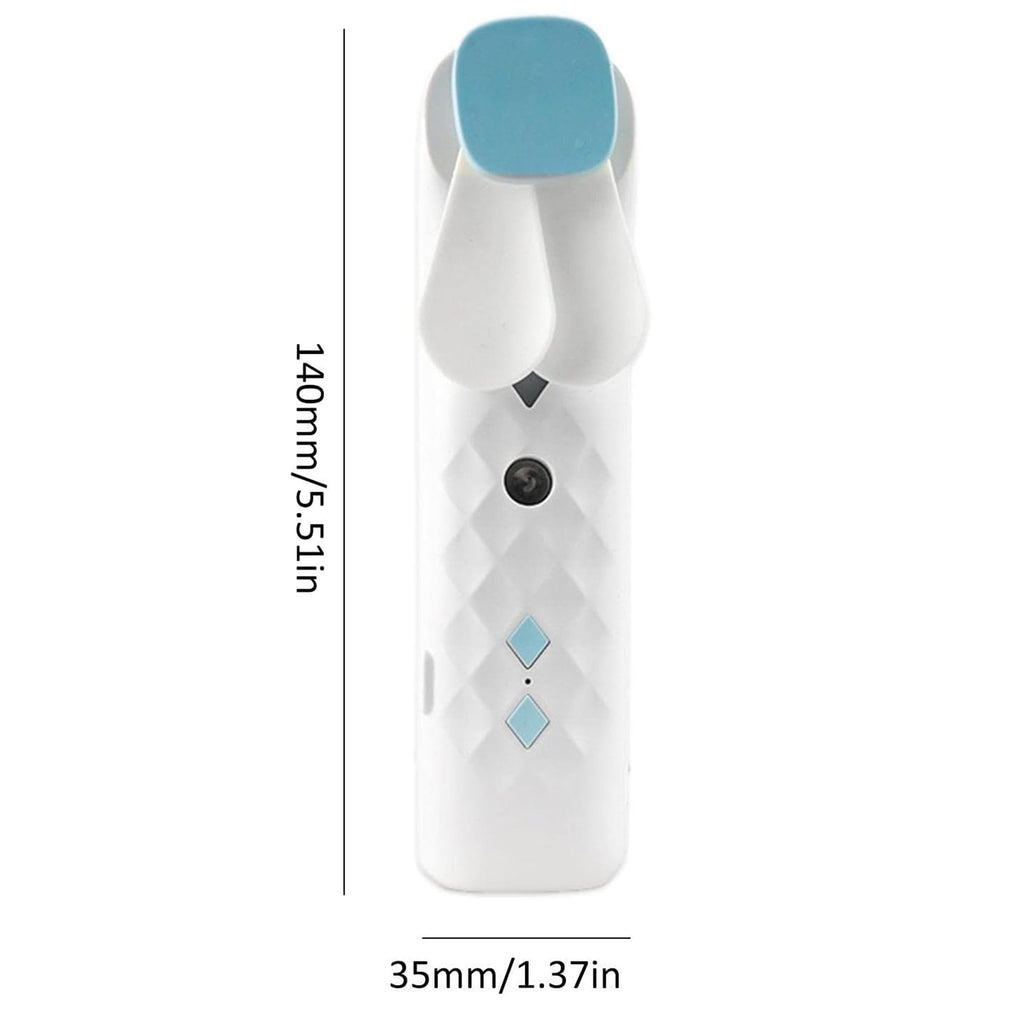 * Ventilateur et brumisateur nano pour le visage blanc – Rechargeable par USB