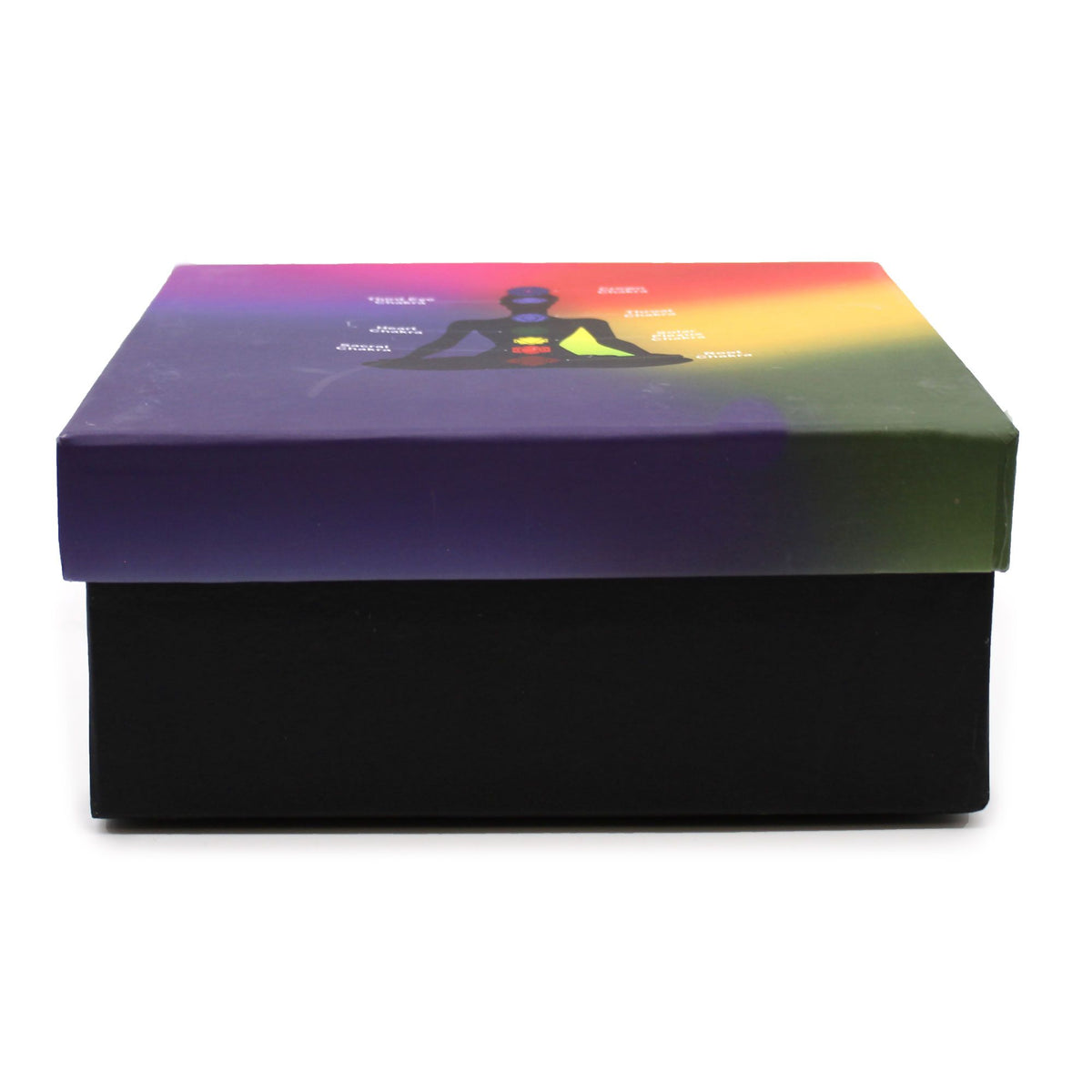 * Grand coffret de bol chantant Yin et Yang blanc et violet, 14 cm