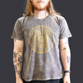 * T-Shirt en Coton Délavé Nomad Sari – Mandala – Gris Foncé – L