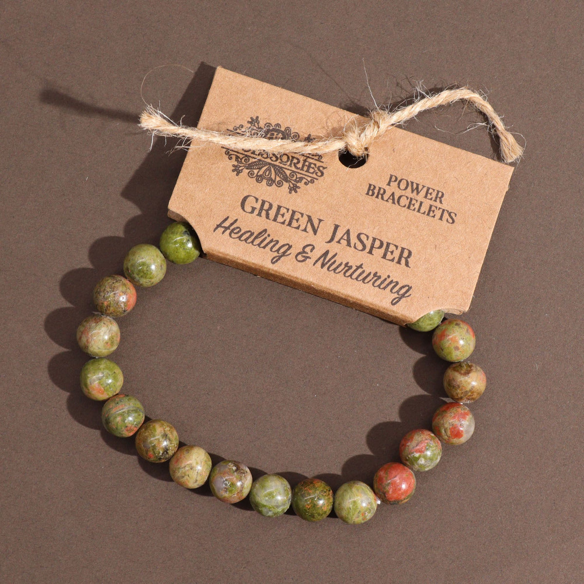 * Bracelet Power – Jaspe Vert