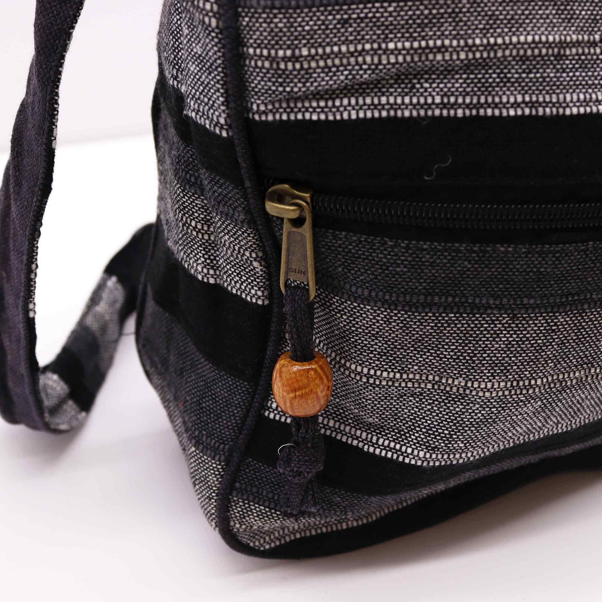 Grand Sac Sling Népalais – Granit de Montagne | Sangle Réglable | Artisanal