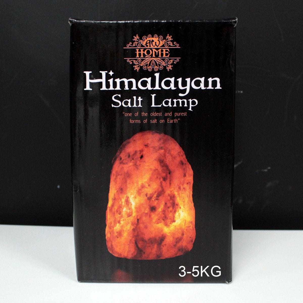 * Lampe en sel naturel de l’Himalaya avec socle, environ 3 à 5 kg
