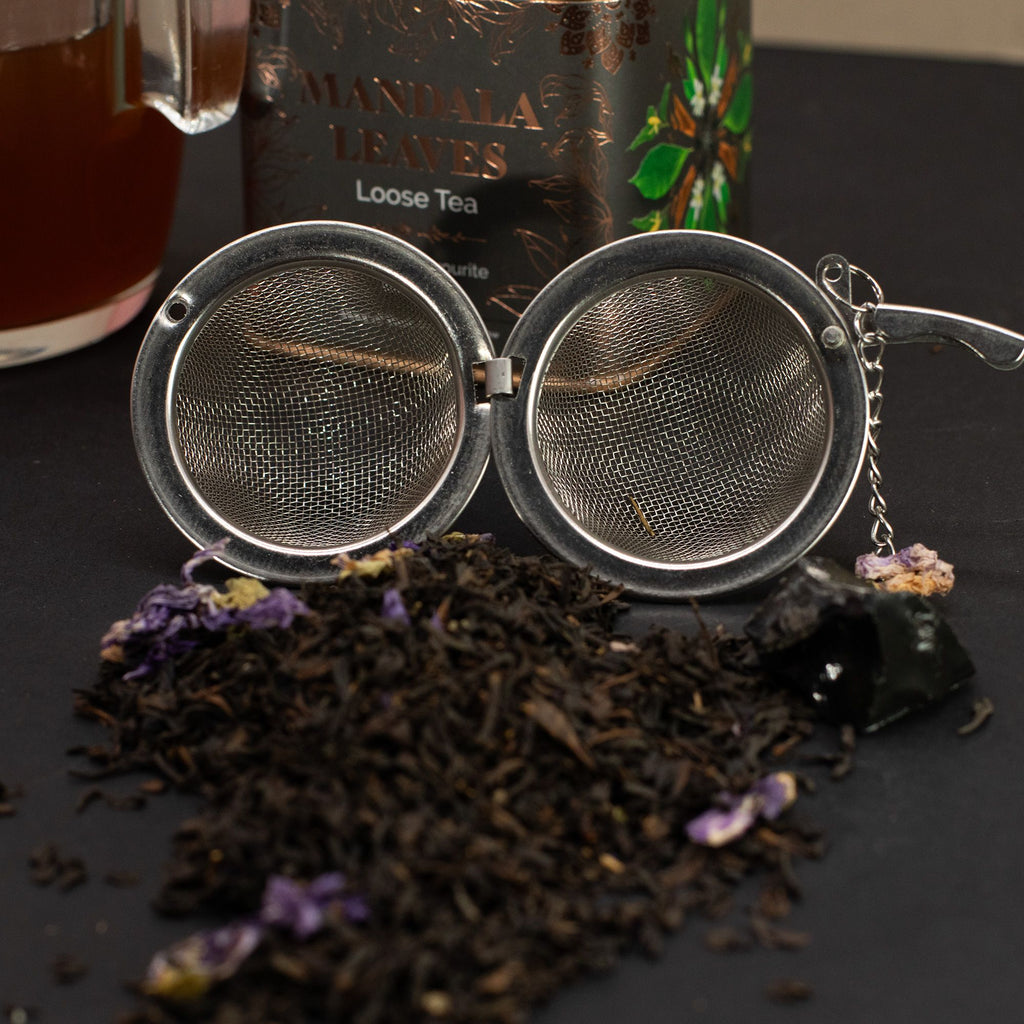 Thé Earl Grey Préféré de Merlin 50g – Thé Noir Bergamote & Fleurs de Mauve | Boîte Métallique