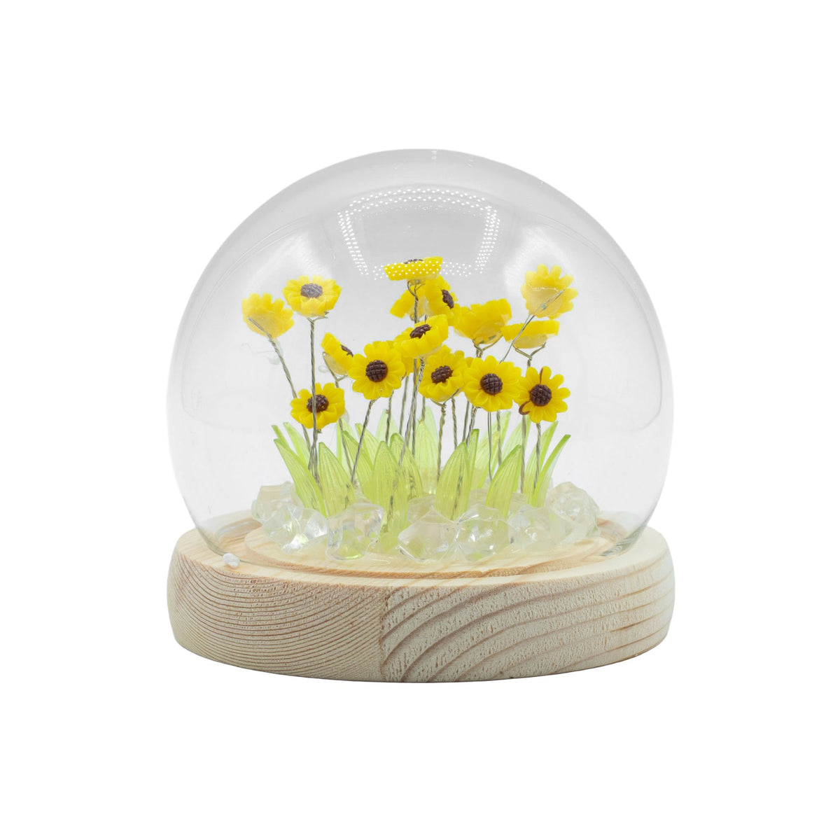 * Dôme floral lumineux – 20 tournesols, LED USB
