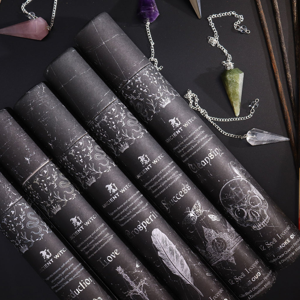 Encens rituel Ancient Witch – Prospérité – Pendule en aventurine