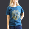 * T-Shirt en Coton Délavé Nomad Sari – Chakra – Bleu – S