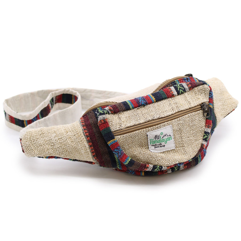 Sac Banane en Chanvre & Coton Naturel — Artisanal Népalais Éco-responsable