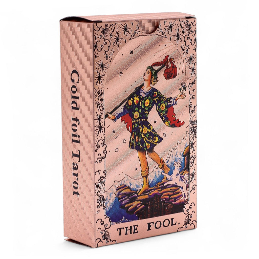 Jeu de Tarot Feuille d'Or Rose - Phases de Lune - avec Livret