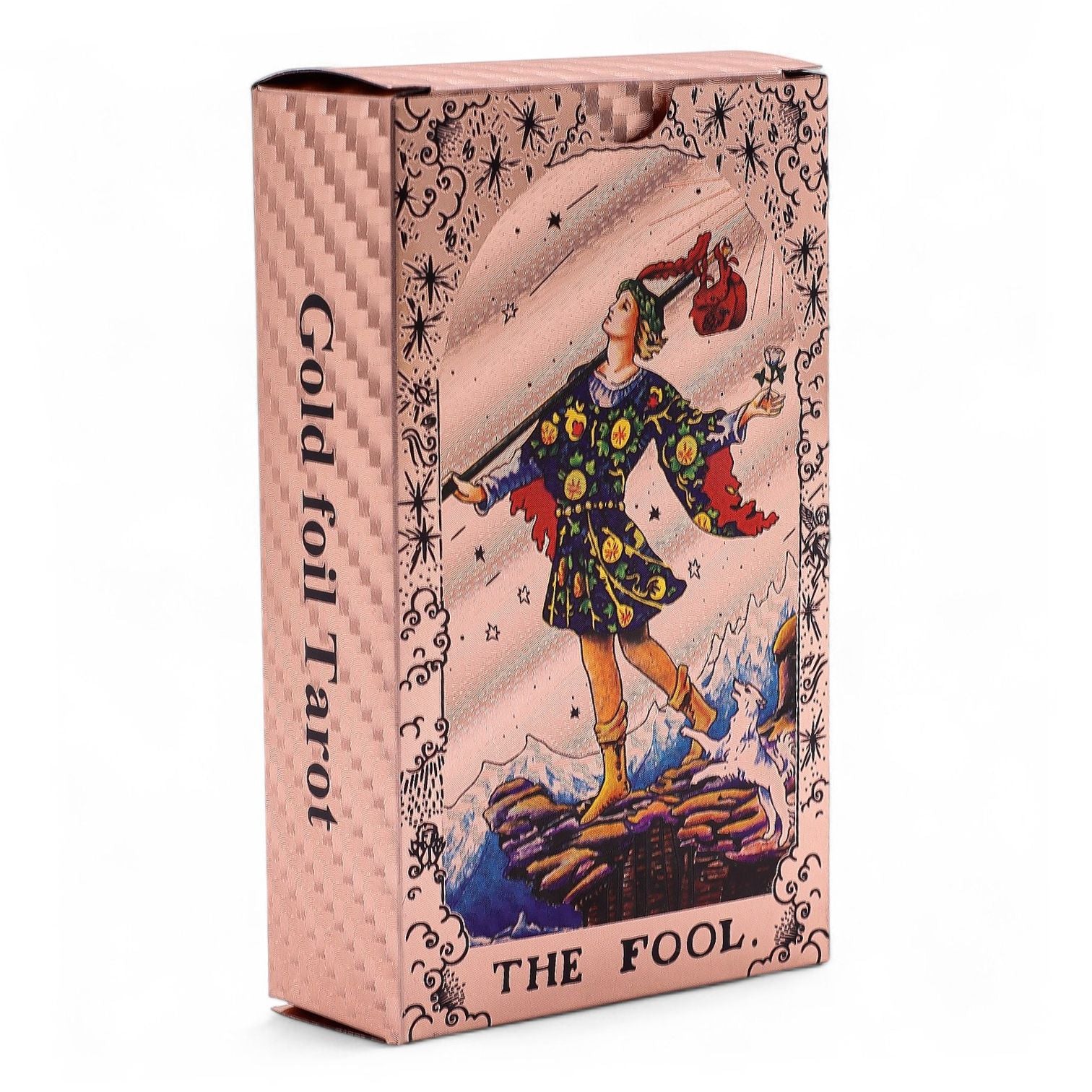Jeu de Tarot Feuille d'Or Rose - Phases de Lune - avec Livret