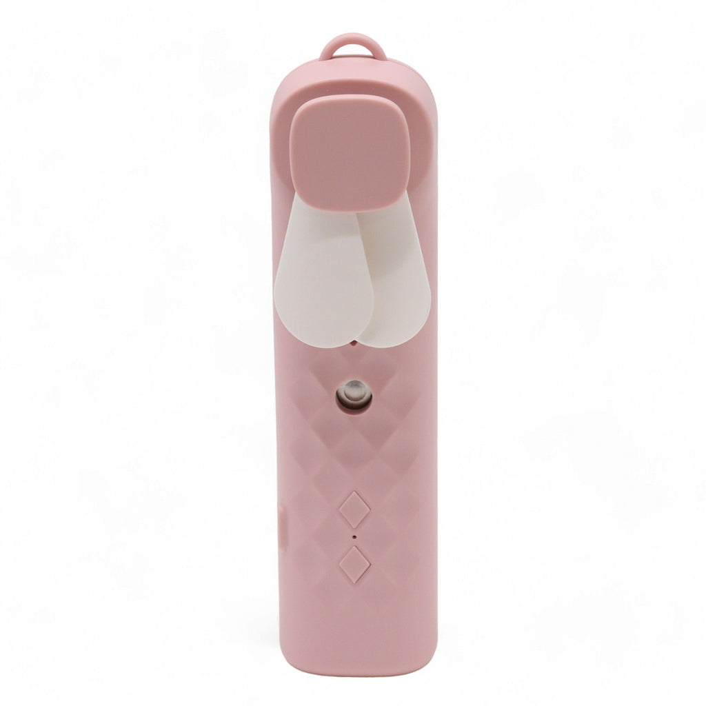 * Ventilateur et brumisateur nano pour le visage rose – Rechargeable par USB