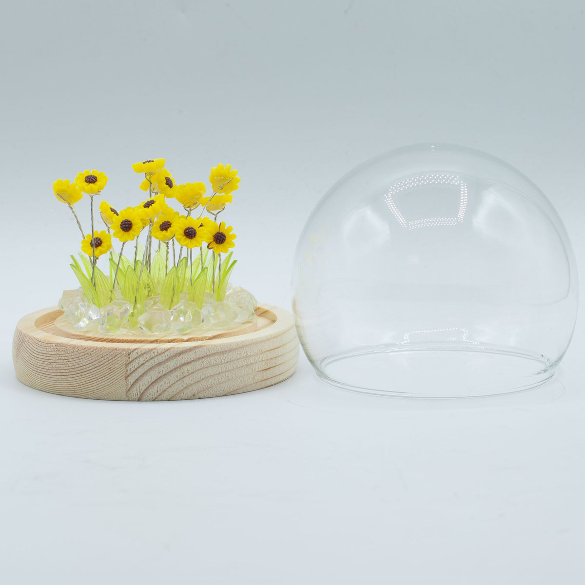 * Dôme floral lumineux – 20 tournesols, LED USB