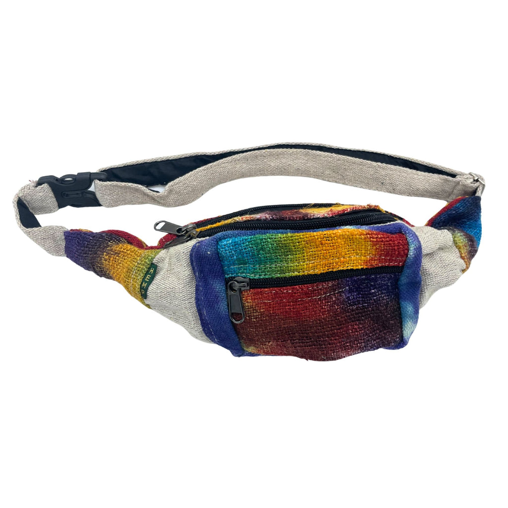 Sac Banane Tie-Dye en Chanvre – Teinture Artisanale | Fait Main Népal
