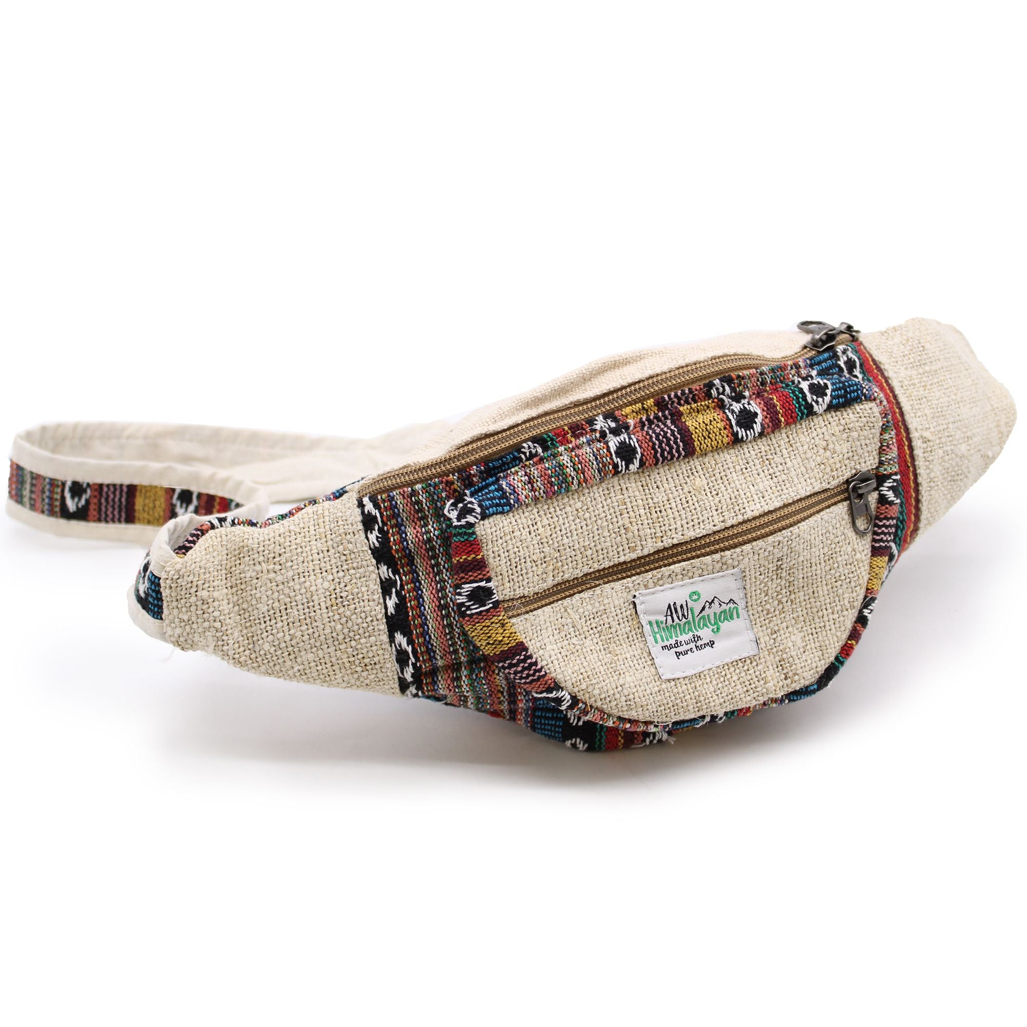 Sac Banane en Chanvre & Coton Naturel — Artisanal Népalais Éco-responsable