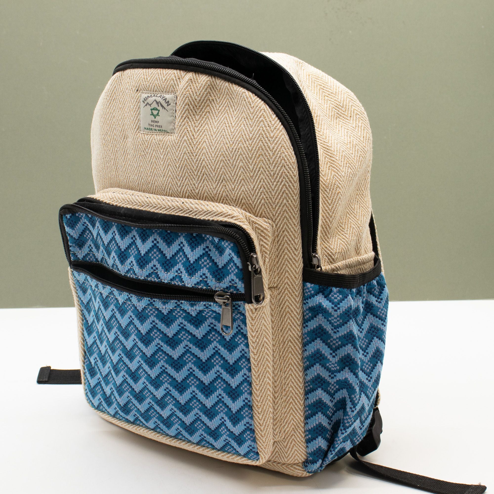 Sac à Dos Standard Katmandou – Motif Dhaka Traditionnel | 34x27x10cm | Artisanal Népal