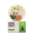 Bougie Cristal Chakra du Cœur – Quartz Rose & Jade