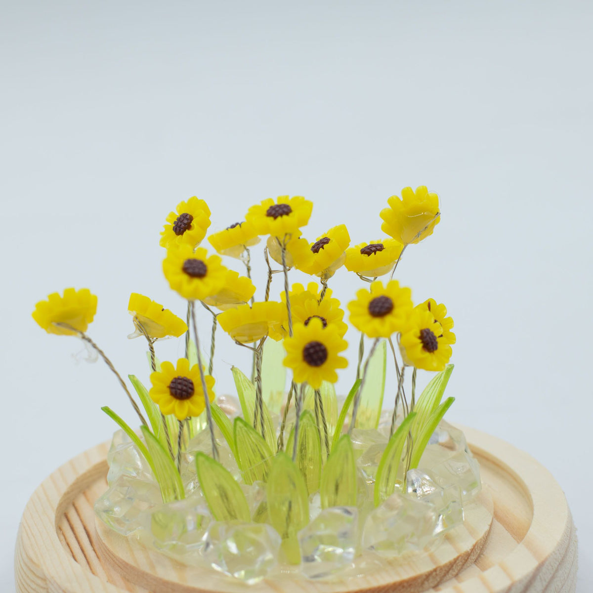 * Dôme floral lumineux – 20 tournesols, LED USB