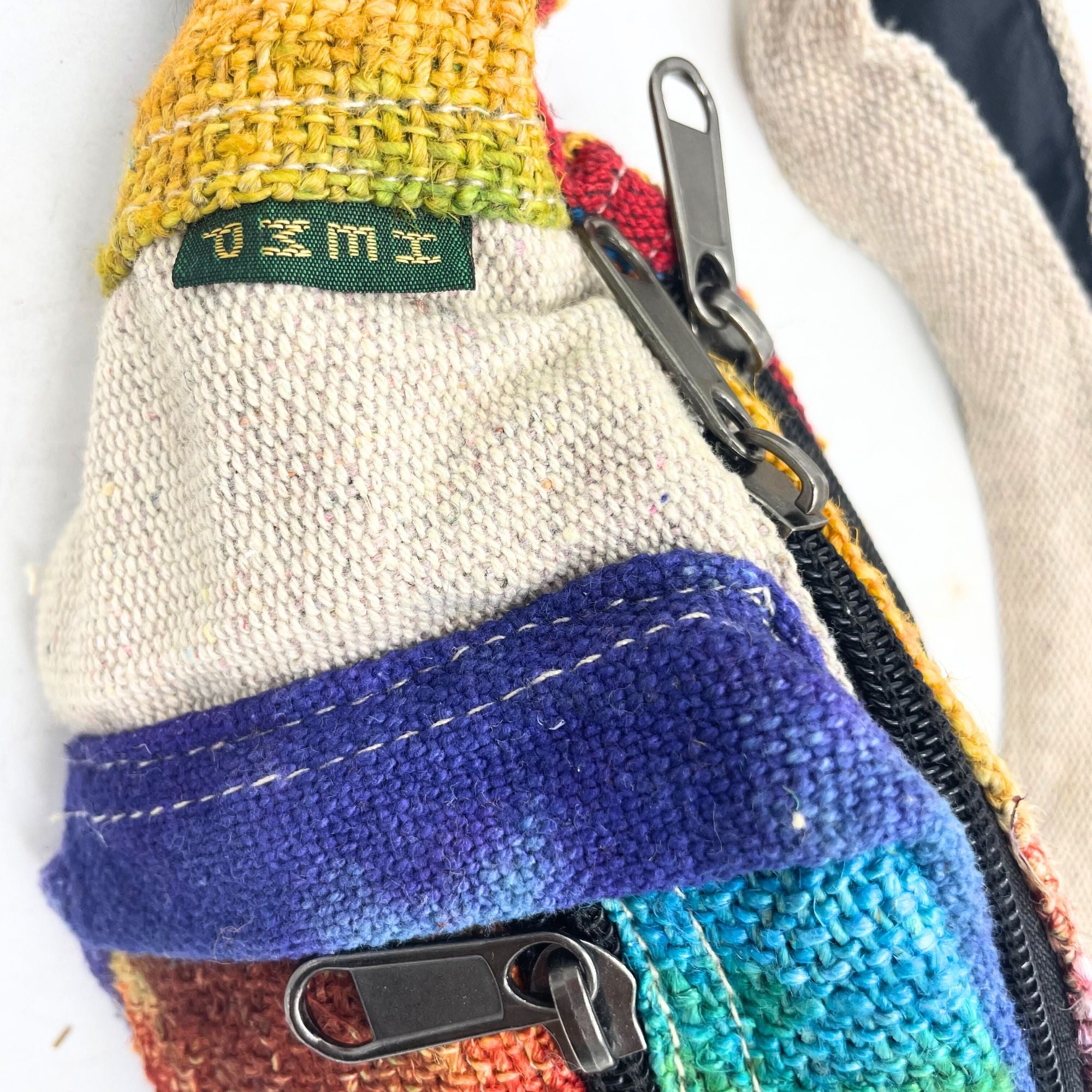 Sac Banane Tie-Dye en Chanvre – Teinture Artisanale | Fait Main Népal