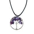 Pendentif arbre de vie en améthyste
