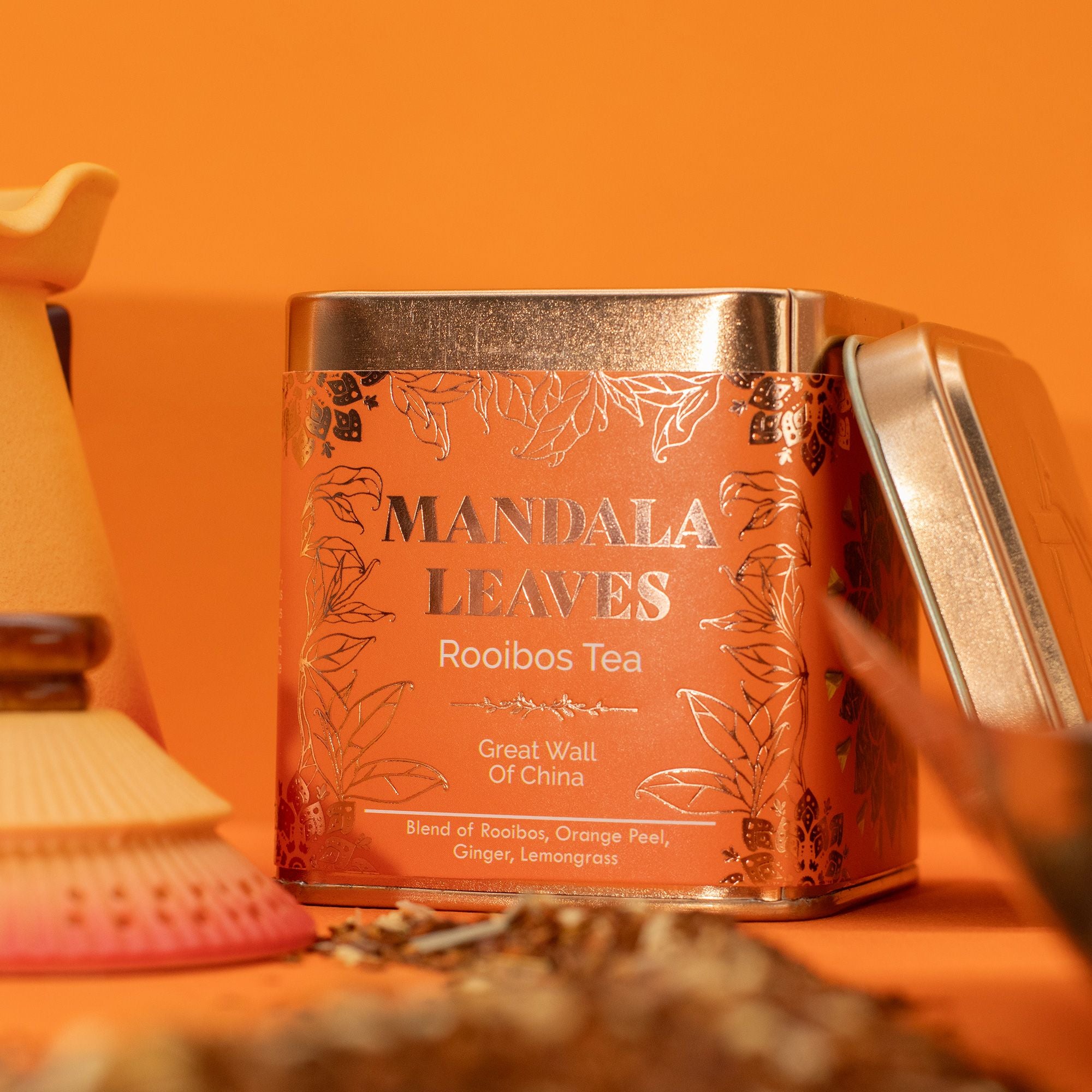 Rooibos Eco Grande Muraille de Chine 50g – Infusion Orange Gingembre Citronnelle | Boîte Recyclable