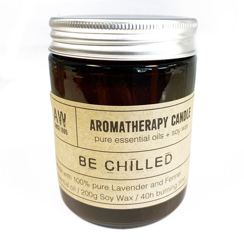 * Bougie Aromathérapie au Soja 200g - Be Chilled | Lavande & Fenouil