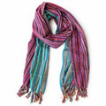* Nomad Sari – Écharpe de bénédiction de voyage – 170 × 50 cm – Dernier vol vers la maison