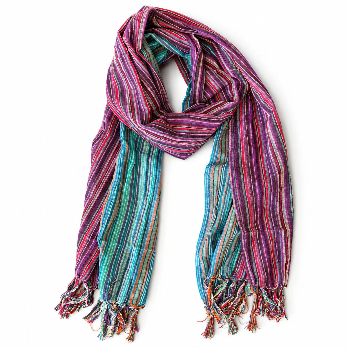 * Nomad Sari – Écharpe de bénédiction de voyage – 170 × 50 cm – Dernier vol vers la maison