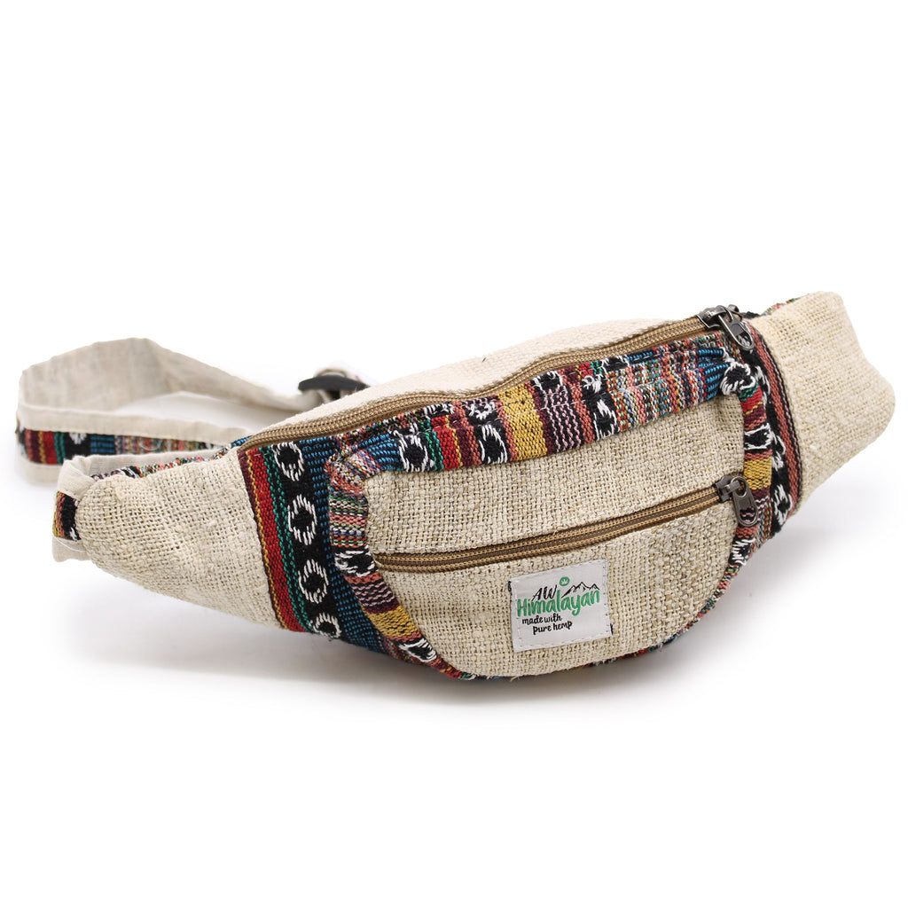 Sac Banane en Chanvre & Coton Naturel — Artisanal Népalais Éco-responsable