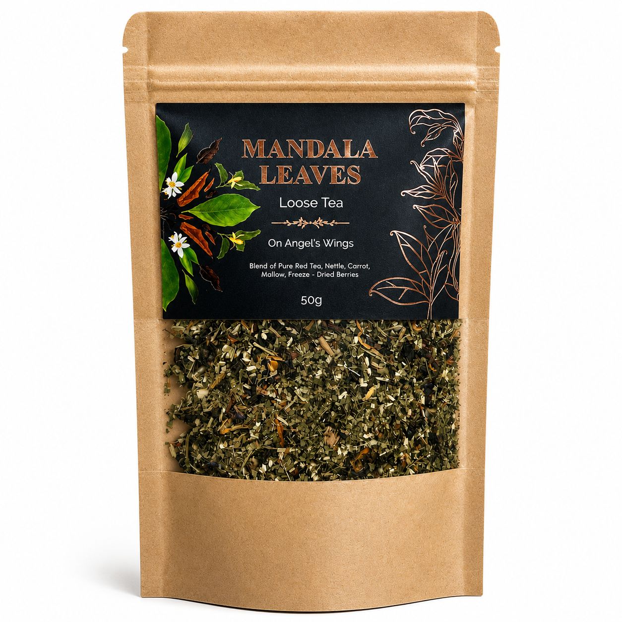 Sur des Ailes d’Ange 50g – Thé Pu Erh Minceur Yunnan | Détox & Circulation | Sachet Artisanal
