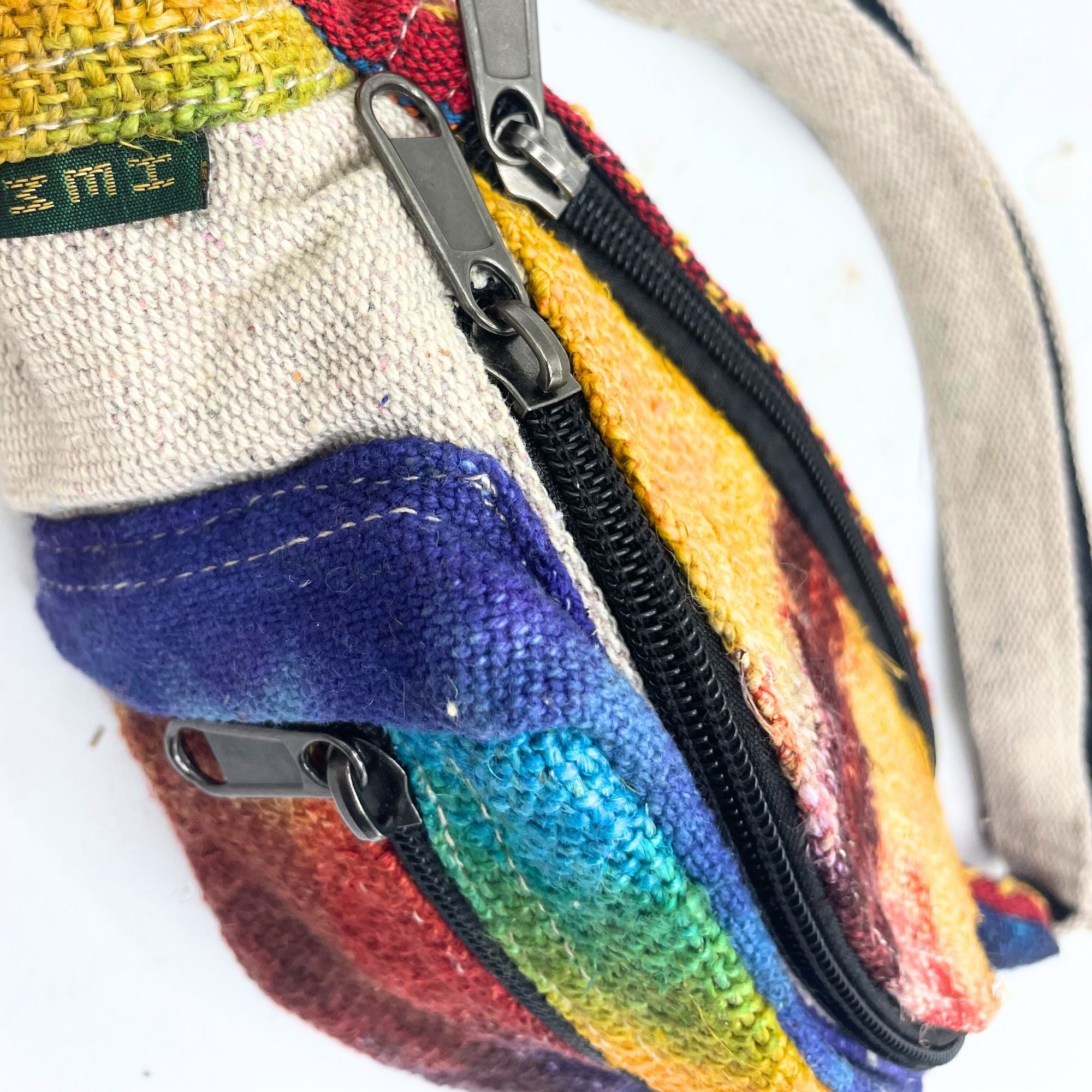 Sac Banane Tie-Dye en Chanvre – Teinture Artisanale | Fait Main Népal