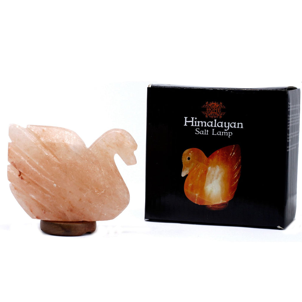 * Lampe en sel de l’Himalaya en forme de cygne