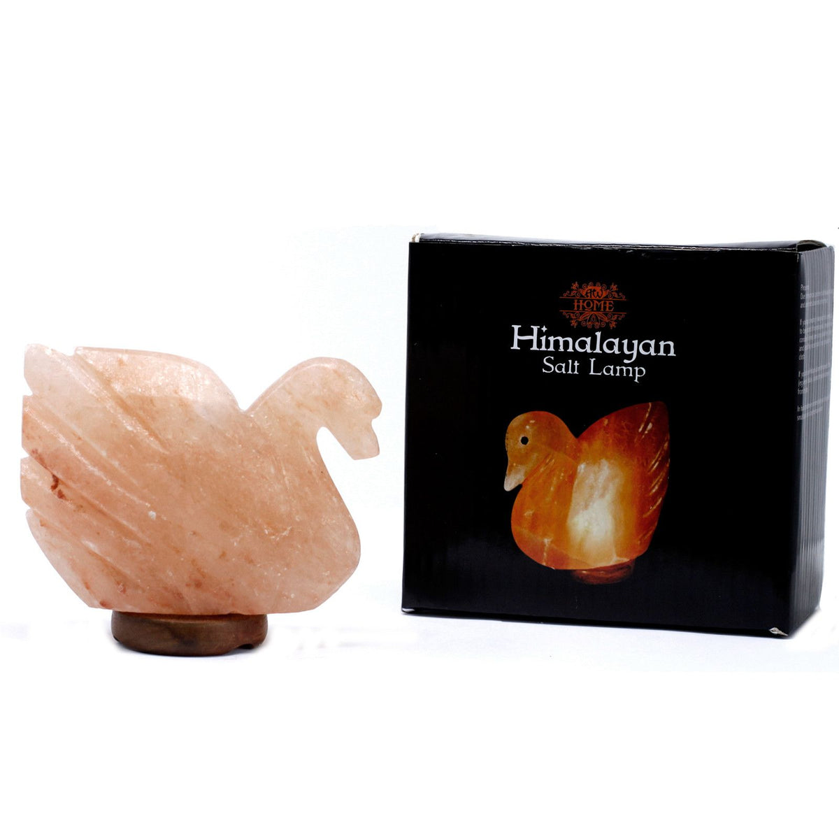 * Lampe en sel de l’Himalaya en forme de cygne