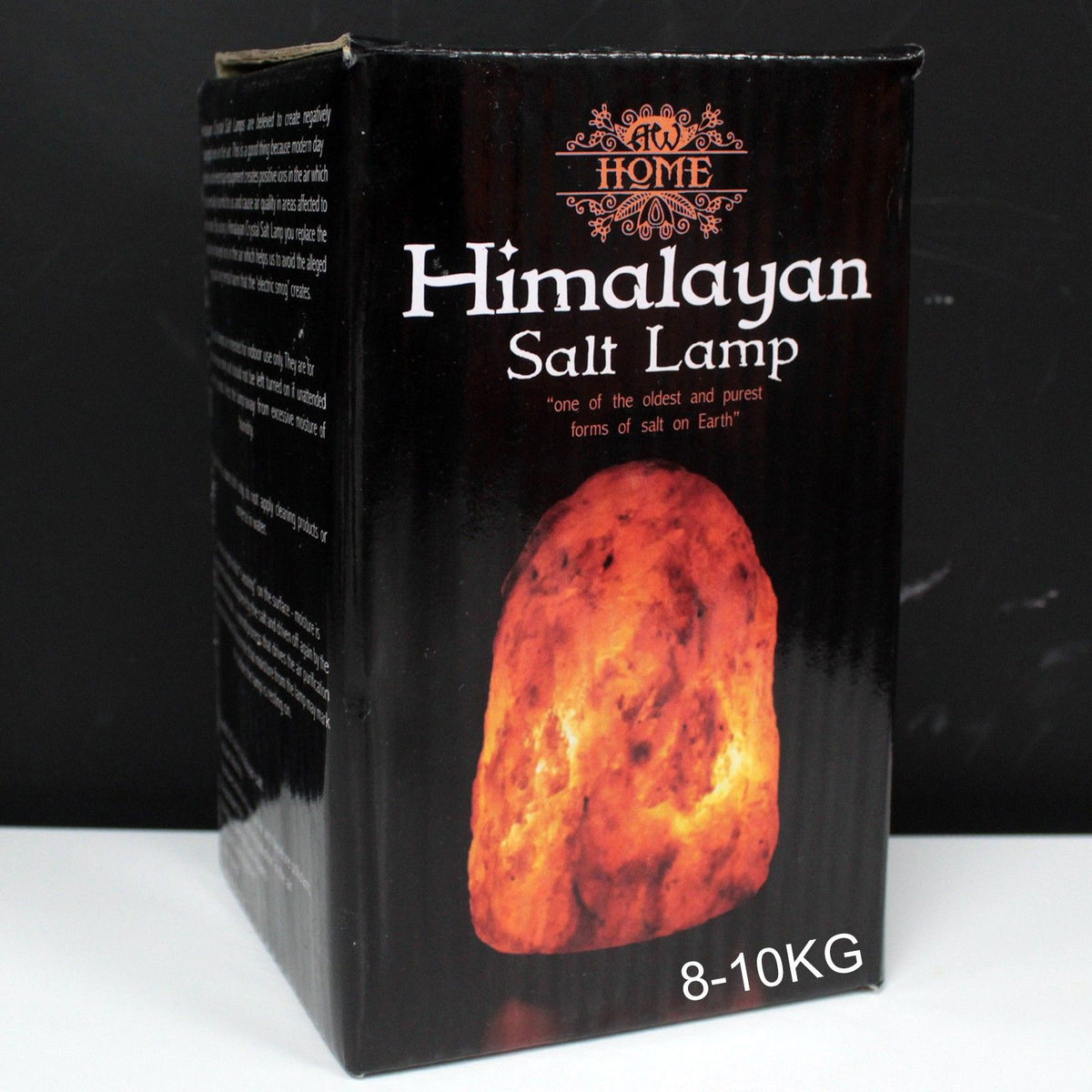 * Lampe en sel naturel de l’Himalaya avec socle, environ 8 à 10 kg
