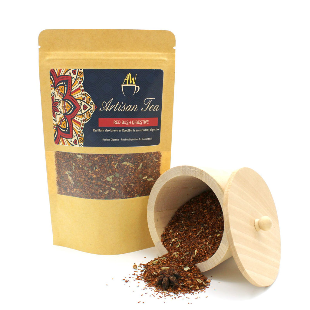 Red Bush Digestive 50g – Rooibos Menthe & Anis Étoilé | Infusion Digestive Artisanale Sachet