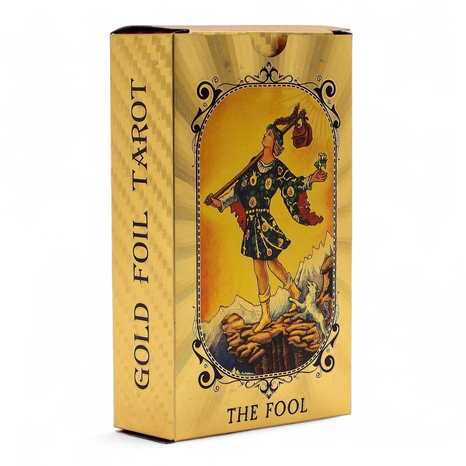 Jeu de Tarot Feuille d'Or Bleu & Or - Œil Omniscient - avec Livret