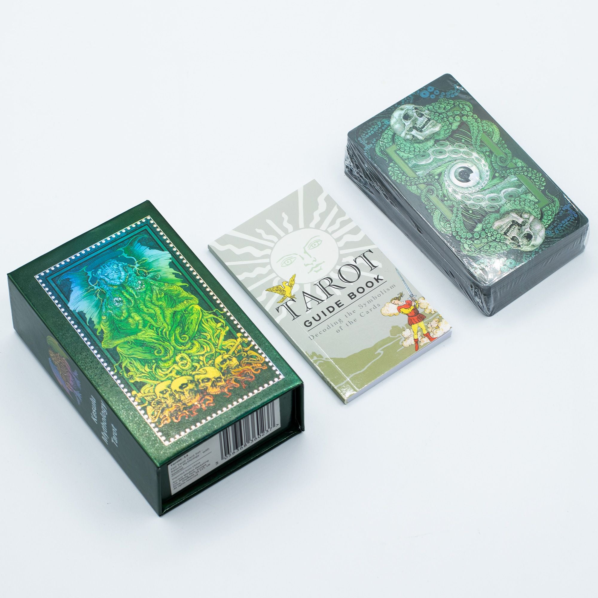 Jeu de Tarot Mythologie Kesulu Feuille Métallisée – 78 Cartes & Livret