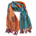 * Nomad Sari – Écharpe de bénédiction de voyage – 170 × 50 cm – L’Aube du pèlerin