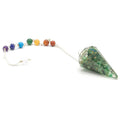 * Pendule chakra en orgonite avec aventurine verte