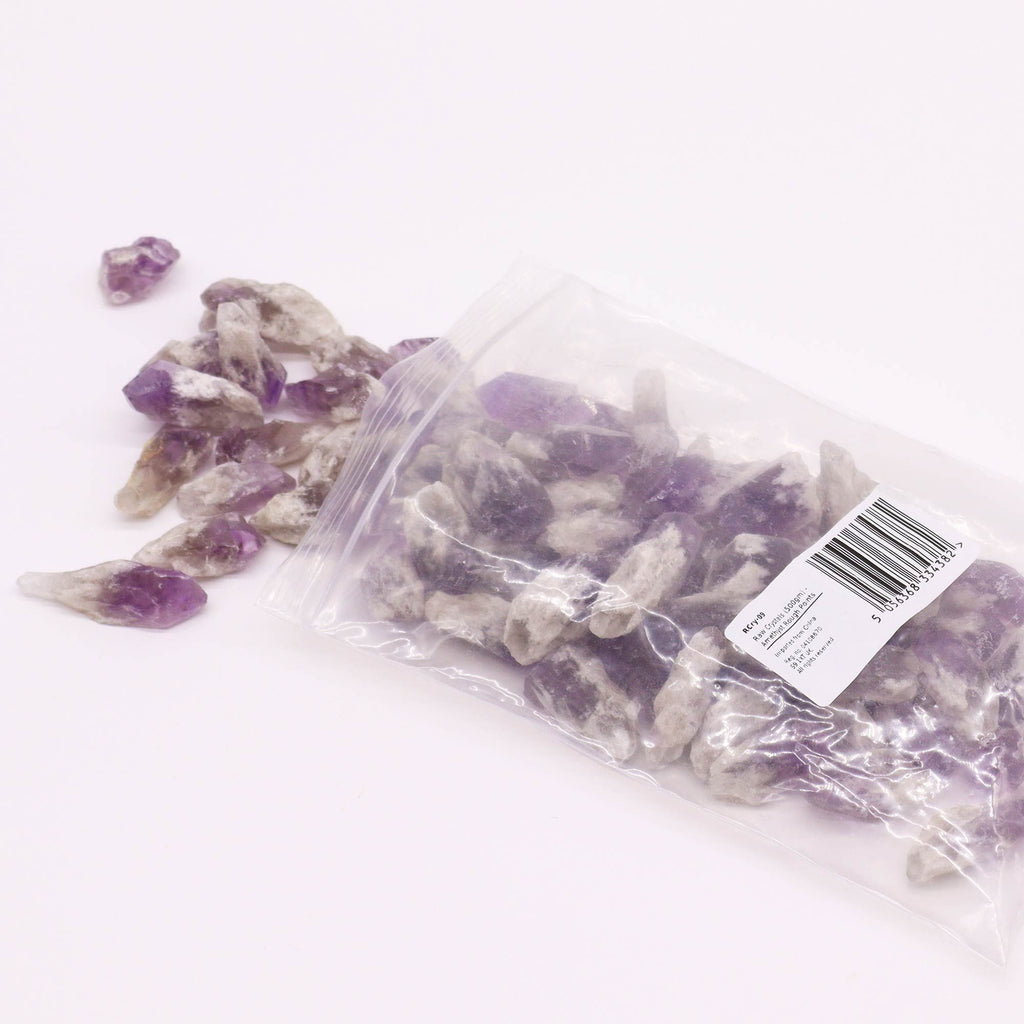 Cristaux bruts d’améthyste en pointes – 500 g