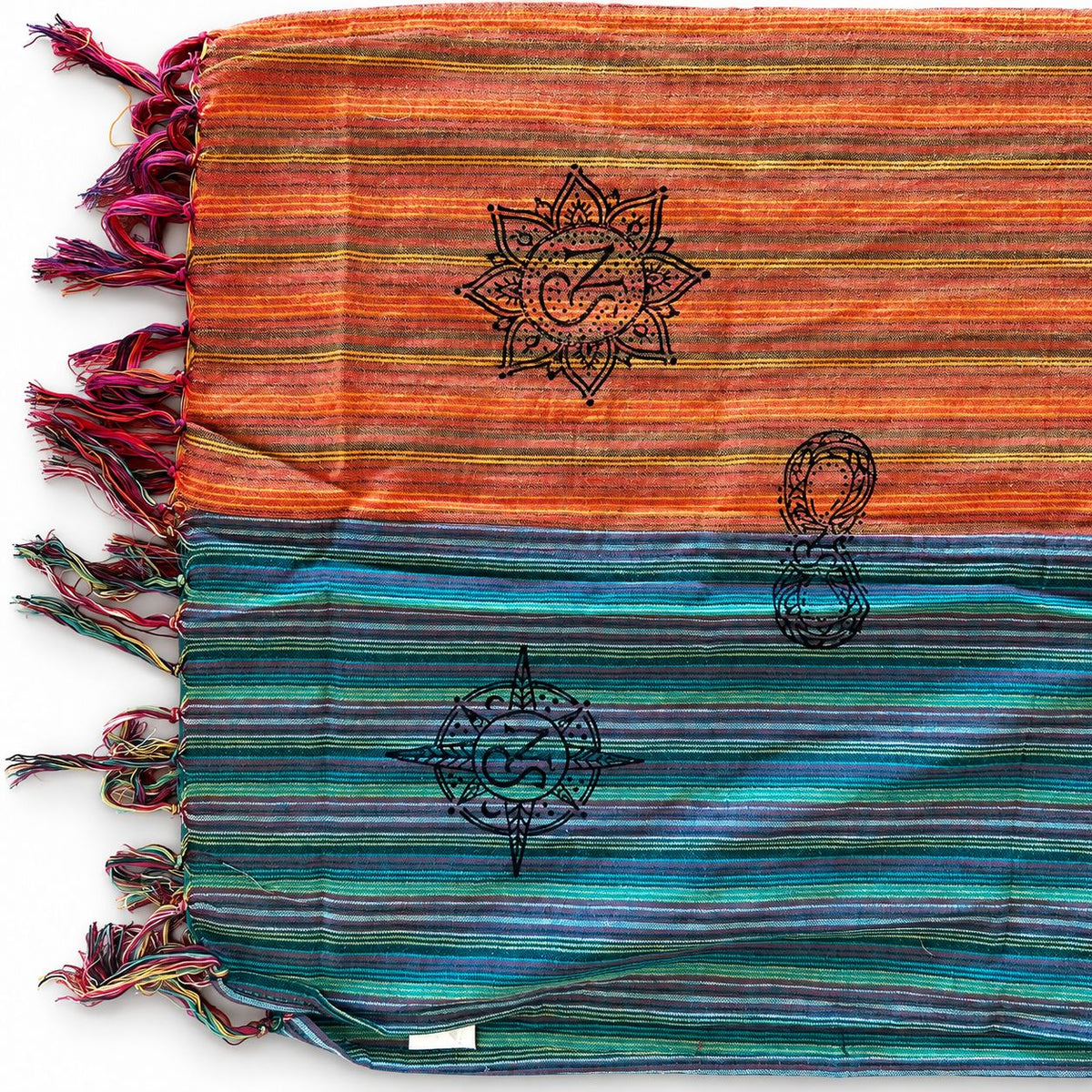 * Nomad Sari – Écharpe de bénédiction de voyage – 170 × 50 cm – L’Aube du pèlerin